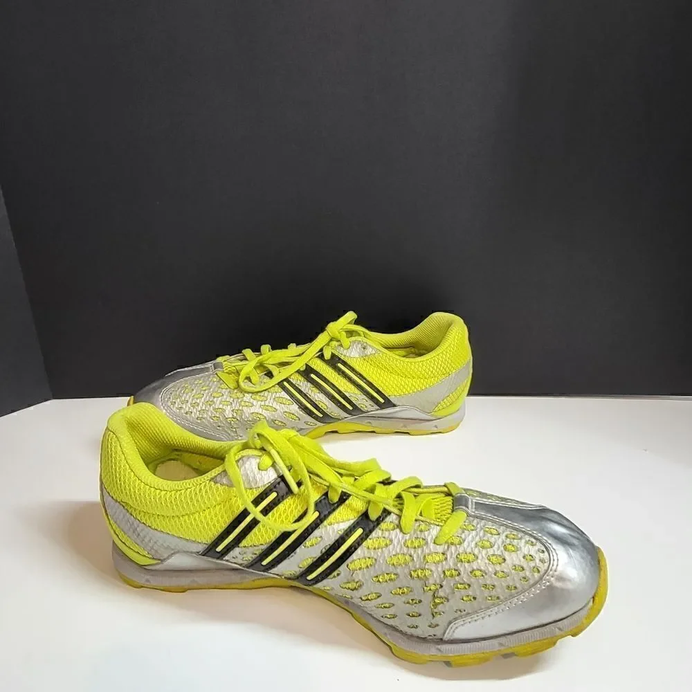 Adidas Men's Silver & Yellow Sneakers